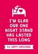 Funny Christmas card for significant other - It started with a one night stand created by Cookie Design