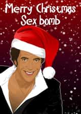 Funny Christmas card for a Tom Jones fan created by Liam Harris