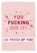 Funny Congratulations Card for any occasion created by Gem Draws Stuff