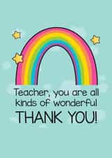 Teacher, You Are All Kinds of Wonderful, Thank You! created by Yeh Boi