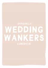 Officially Wedding Wankers - Funny Wedding Card created by Gem Draws Stuff
