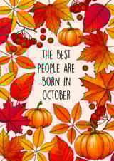 The best people are born in October created by Poppy & Mabel
