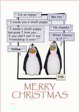 A funny & cute christmas card from Strings latest designs created by David Stringer ( STRINGS )