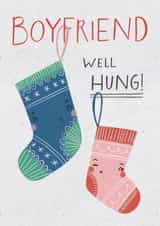 Funny Boyfriend Christmas Card created by Kelsey  Collings 