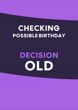 Funny VAR Birthday Card for Football Fan - VAR Decision Old created by SurelyThatsACard