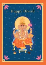 Beautiful Diwali Card Of Lord Ganesh For Family & Friends - Ganesh Diwali Card created by Kamiya Chirodian