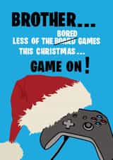 Fun Gaming Christmas Card for Brother - Computer Gaming created by Jackie Ponwaye Design