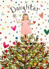 Daughter Christmas Fairy Card created by Love Lucy Illustration