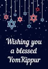 Yom Kippur celebration Jewish holiday card created by The Girl Next Draw Cards