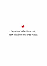 Funny Anniversary Card for Wife, Husband, Partner or Significant Other. created by Swizzoo