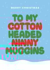 Funny Christmas card created by Amy Watkinson