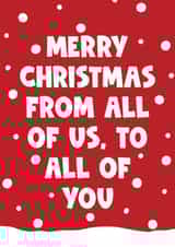 Merry Christmas all of us all of you family friends created by Naomi Park