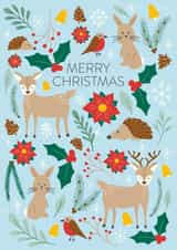 Cute woodland Christmas Card created by Dolly and Fred