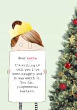 Dear Santa Letter Christmas card created by Rosie Made A Thing