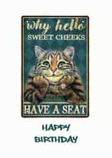 Another cute cat card from Strings created by David Stringer ( STRINGS )