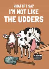 Funny Moo Fighters Card for Rock Music Lovers created by Tishy Tashy