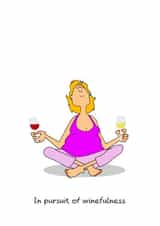 Funny Birthday Card for Mum, Daughter, Sister, Female Friend - Yoga Pilates Gym created by Swizzoo