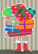 Pile of Christmas gifts for you created by Higgledy Ink Illustration