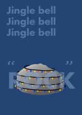 Cute and Funny Christmas Card For Anyone - Play on Words - Jingle Bell Rock created by TwinFinDesigns