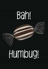 Funny Christmas Humbug Card - Humbug - Bah! Humbug! created by Charlie - Cherry Pie Lane