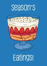 Funny Christmas Card - Christmas Trifle - Season's Eatings created by Charlie - Cherry Pie Lane