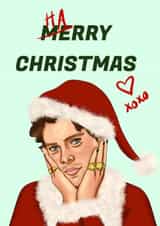 Harry Styles Christmas Card for Music Fan - Harry Christmas Pop Star created by Jessica Rigsbee: My Depiction Addiction 