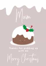 Merry Christmas mum, funny mum Christmas card created by LynseyLovez