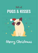 Merry Christmas pugs and kisses created by Moog Designs