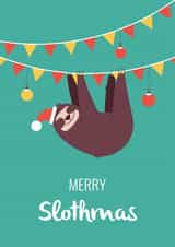 Wish your loved ones a Merry Slothmas created by Moog Designs
