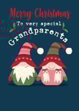 A cute Christmas card with Christmas Gonks/Gnomes for very special grandparents. created by Memelou