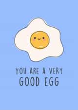 Cute Thank You Card - 'You Are A Very Good Egg' - For Friend created by By Honey Studios