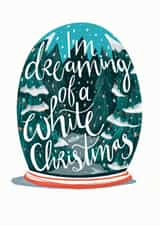 Snowy Christmas card created by Lucy Duckham Illustration