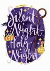 Classic Christmas card created by Lucy Duckham Illustration