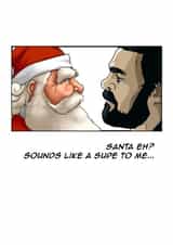 Billy Butcher Christmas Card for The Boys Fan at Xmas created by That Card Shop