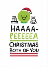 Cute Christmas Pea Card created by Conor Rawson