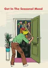 Funny Seasonal Mood Christmas Card created by Modern Toss