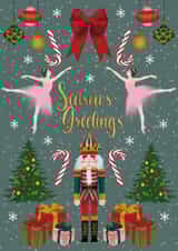 Elegant Christmas card - Nutcracker - Season's Greetings created by Sweetie Darling Design