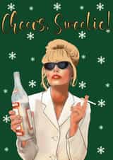 Funny Christmas card - Patsy Stone - Absolutely Fabulous created by Sweetie Darling Design