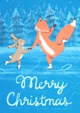 Cute Illustrated Christmas Card For Your Favourite Person – A Magical Friendship created by Teresa Kendel
