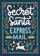 Secret Santa Express Mail in color created by Natalia Gonzalez