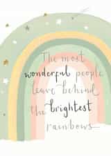 Lovely Sympathy Card - Rainbow Card - Heartfelt Sentiment created by Louise Tiler