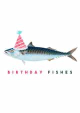 Birthday Fishes - A punny birthday card for your fish loving friends! created by The 13 Prints
