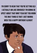 Funny tv meme inspired birthday card created by Khayal