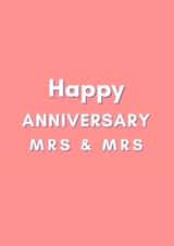 Mrs & Mrs anniversary card created by Proper job studio