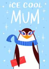 Cute Penguin Birthday Card - For Mum - Mother’s Day created by Salomey Draws