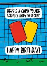 Funny Football Birthday Card | Football Pun Card created by TeePee Creations