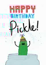 Cute birthday pickle! created by Pencilface