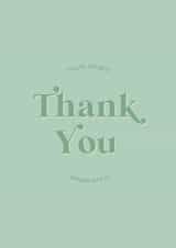Thank you card to show your appreciation! created by Holmes Design Co.