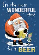Funny Christmas beer related card created by Graphic Zombie
