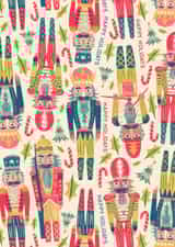 Cute Christmas card featuring Nutcrackers created by Grace Andersson